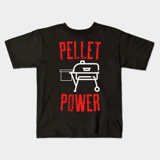 Pellet Power Red White Design Kids T-Shirt